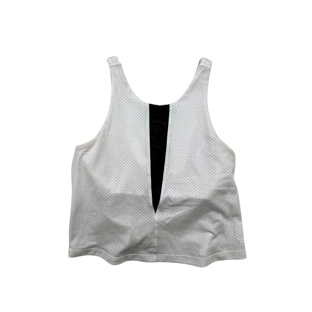 The North Face Tank Top Womens Medium FlashDry White Mesh Crop Athletic Running